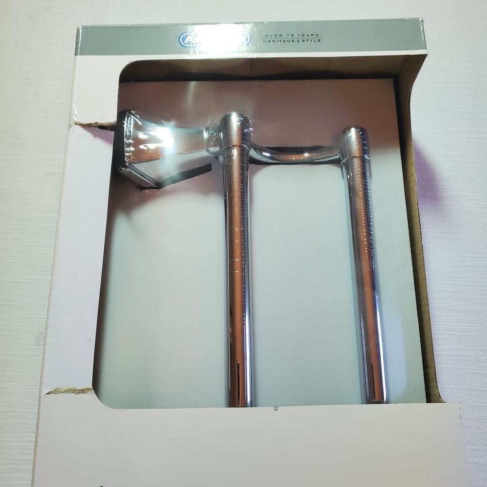 Amerock Clarendon 24" Polished Chrome Double Bathroom Towel Bar Rail BH2650526